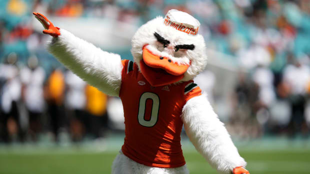 Miami Hurricanes mascot Sebastian - Sep. 10, 2022